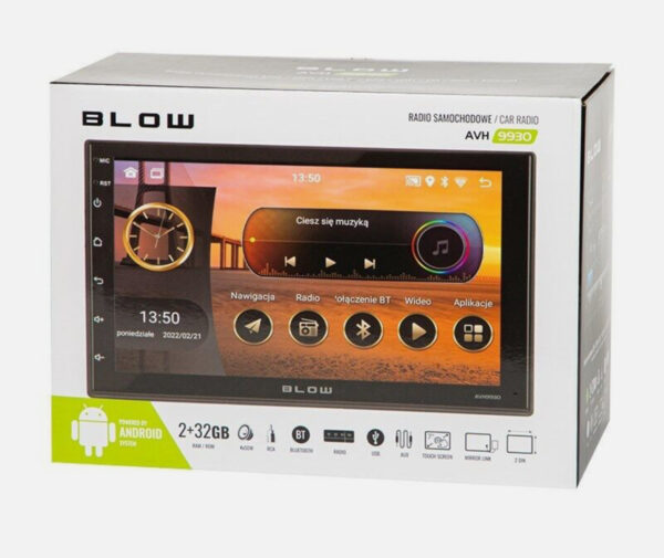 Android multimeedia BLOW AVH-9930 2DIN 7" GPS