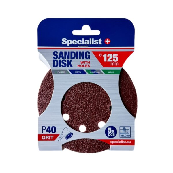 SPECIALIST+ P40 liivapaber 125mm 5tk