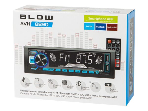 Raadio  BLOW  AVH8890  RDS/Bluetooth 4x60W