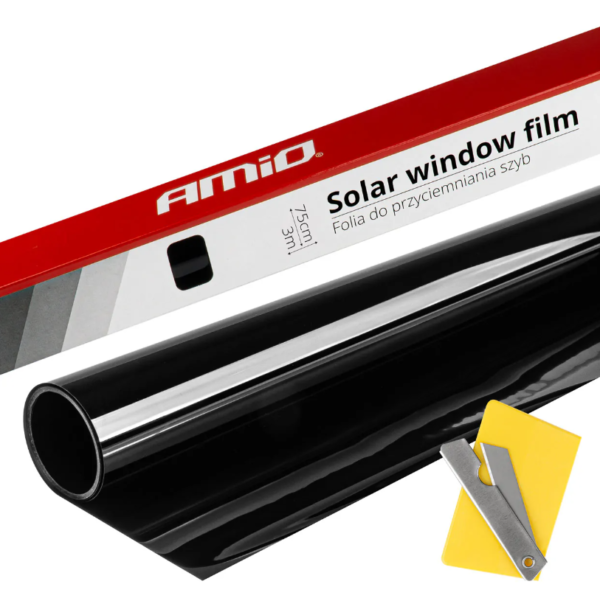 AMiO 'Ultra Dark Black' akende toonkile 0,75x3m 1%
