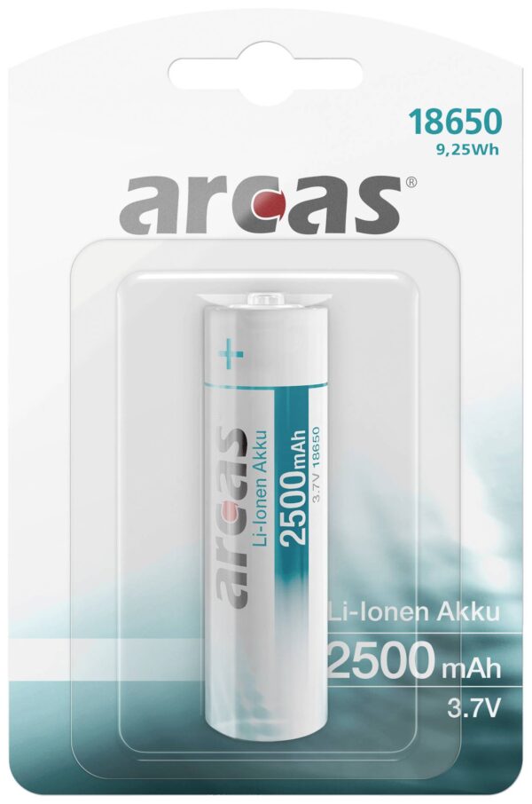 ARCAS '18650' Li-ion aku 3.7V 2500mAh