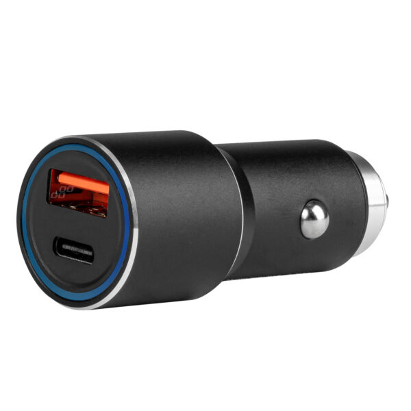 AMiO kiirlaadija USB-C + USB-A 38W 12/24V