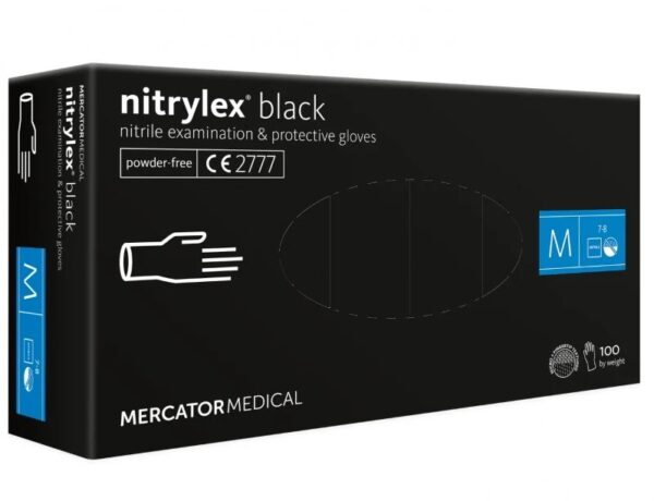 MERCATOR nitrylex mustad nitriilkindad 100tk (M)