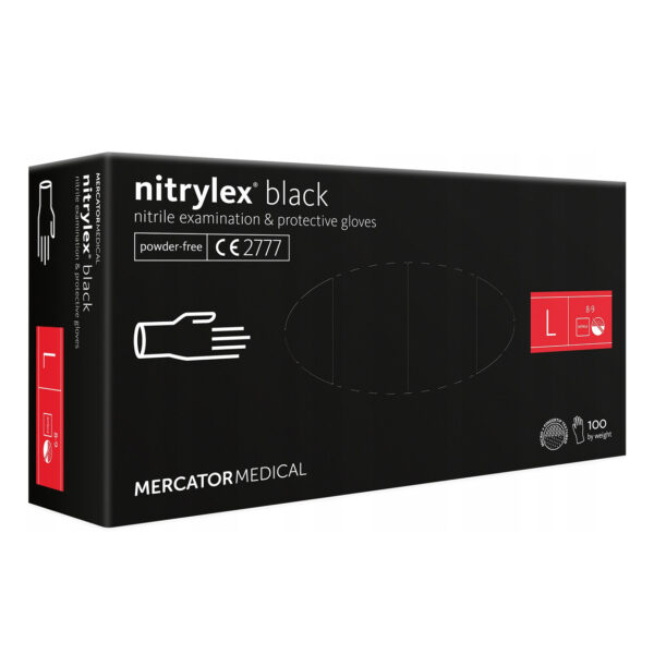 MERCATOR nitrylex mustad nitriilkindad 100tk (L)