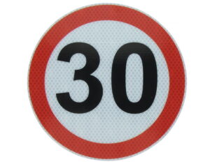 Reflektorkleebis 30km/h 20cm