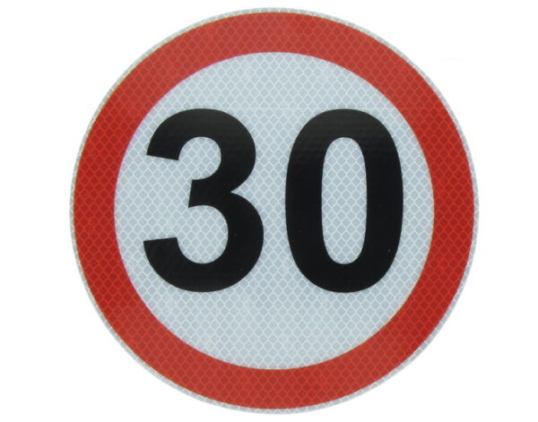 Reflektorkleebis 30km/h 20cm