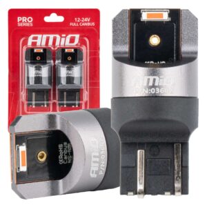 AMiO W21/5W punased LED pirnid 2x1860 SMD CANBUS 12/24V