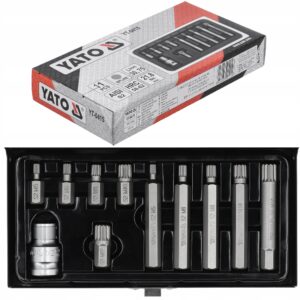 YATO 1/2" 12-tähik otsikute komplekt 11-osaline