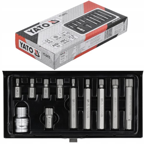 YATO 1/2" 12-tähik otsikute komplekt 11-osaline