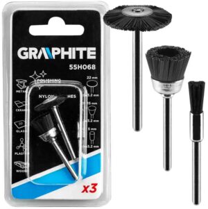 GRAPHITE 55H068 nailonist puhastusharjade komplekt trelli otsa