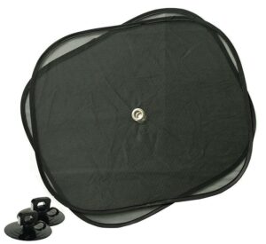 All Ride mustad päikesekatted iminapadega 2tk