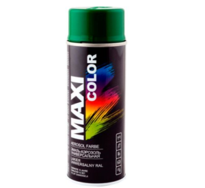 Maxi-Color tumeroheline (RAL6002) läikiv aerosoolvärv 400ml