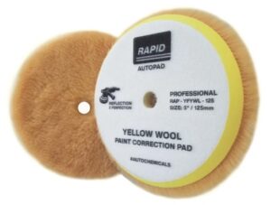 RAPID kollane pehmest villast lõikepadi 5″ / 125mm