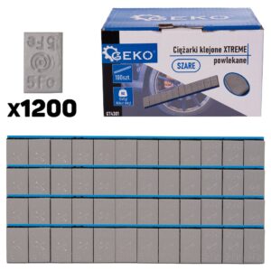 GEKO hallid kleebitavad tasakaaluraskused 100x12x5g 6kg/1200tk
