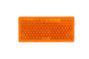 Oranž teibiga kleebitav helkur 105x48mm