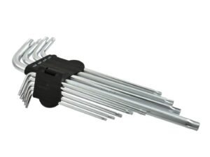 GEKO pikkade TORX võtmete komplekt T15-55 9-osaline