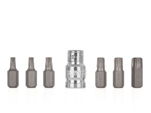 GEKO TORX otsikute ja üleminekute komplekt T25-T55 7-osaline