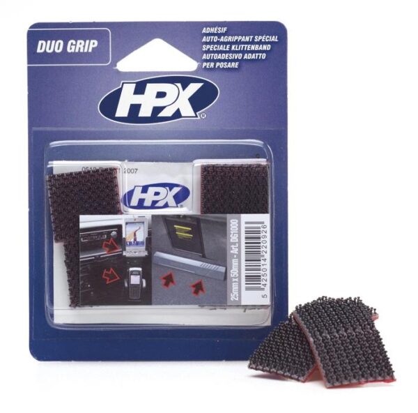 HPX Duo Grip takjapadjad asjade kinnitamiseks 25x25mm 4tk